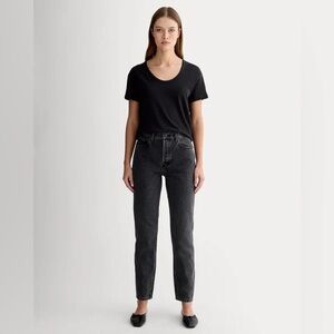 Everlane Black 90s Cheeky Straight Leg Ankle Jeans Sz 26